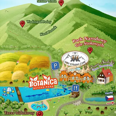 Kamp alanı Gory Stolowe Camp - Rodzinne Pole Biwakowe, Kampery, Przyczepy, Namioty